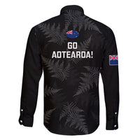 New Zealand Silver Fern Rugby Family Matching Off Shoulder Long Sleeve Dress and Hawaiian Shirt 2023 Go Aotearoa Champions World Cup LT14 - Polynesian Pride