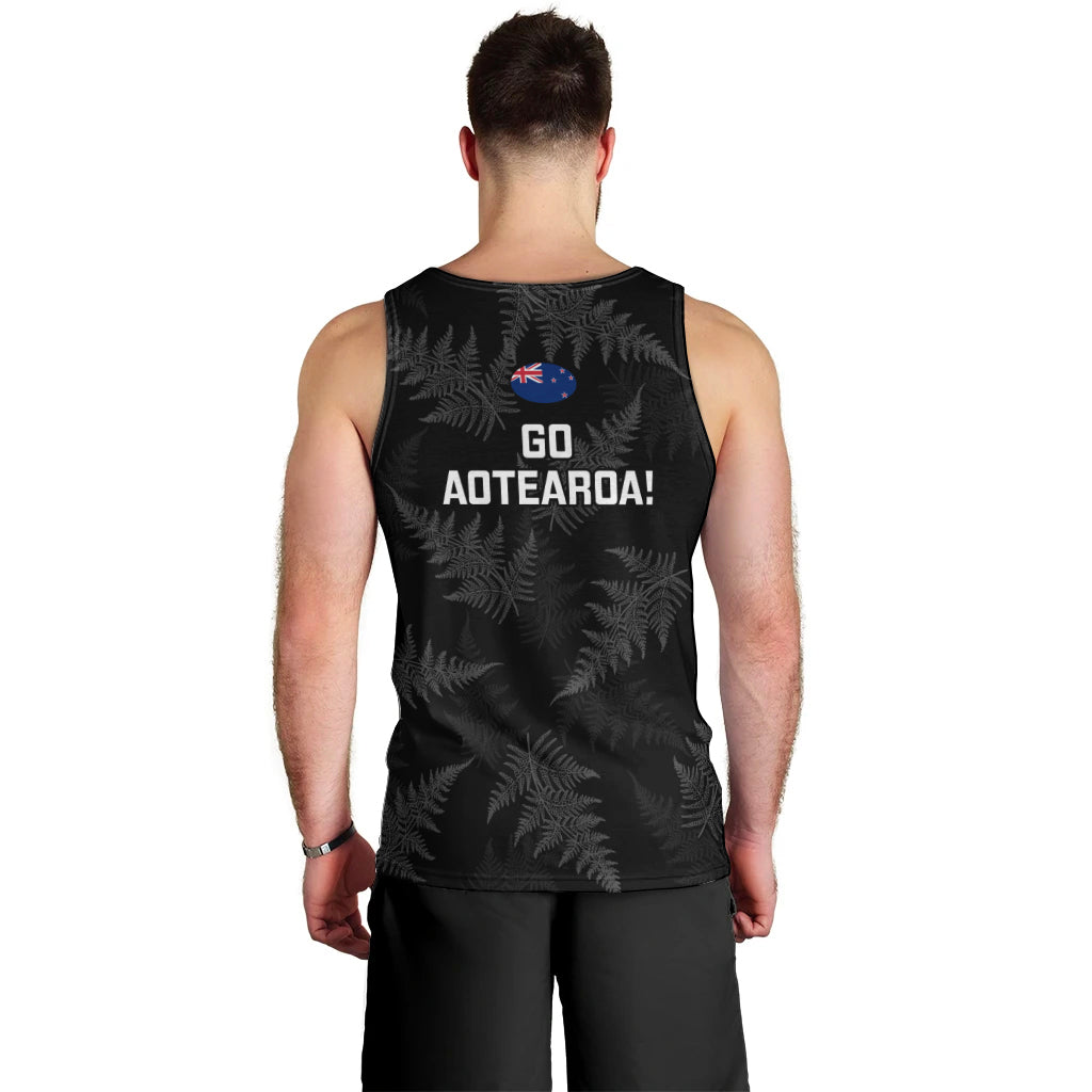 New Zealand Silver Fern Rugby Men Tank Top 2023 Go Aotearoa Champions World Cup LT14 - Polynesian Pride