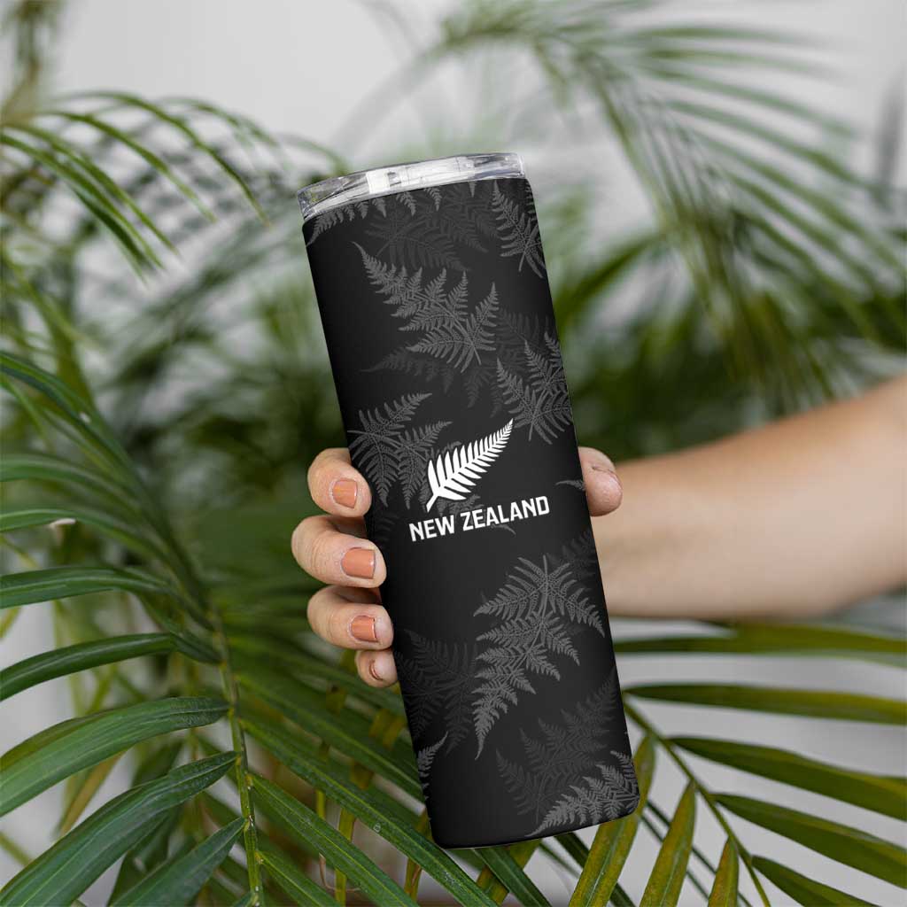 New Zealand Silver Fern Rugby Skinny Tumbler Go Aotearoa Champions World Cup LT14 - Polynesian Pride