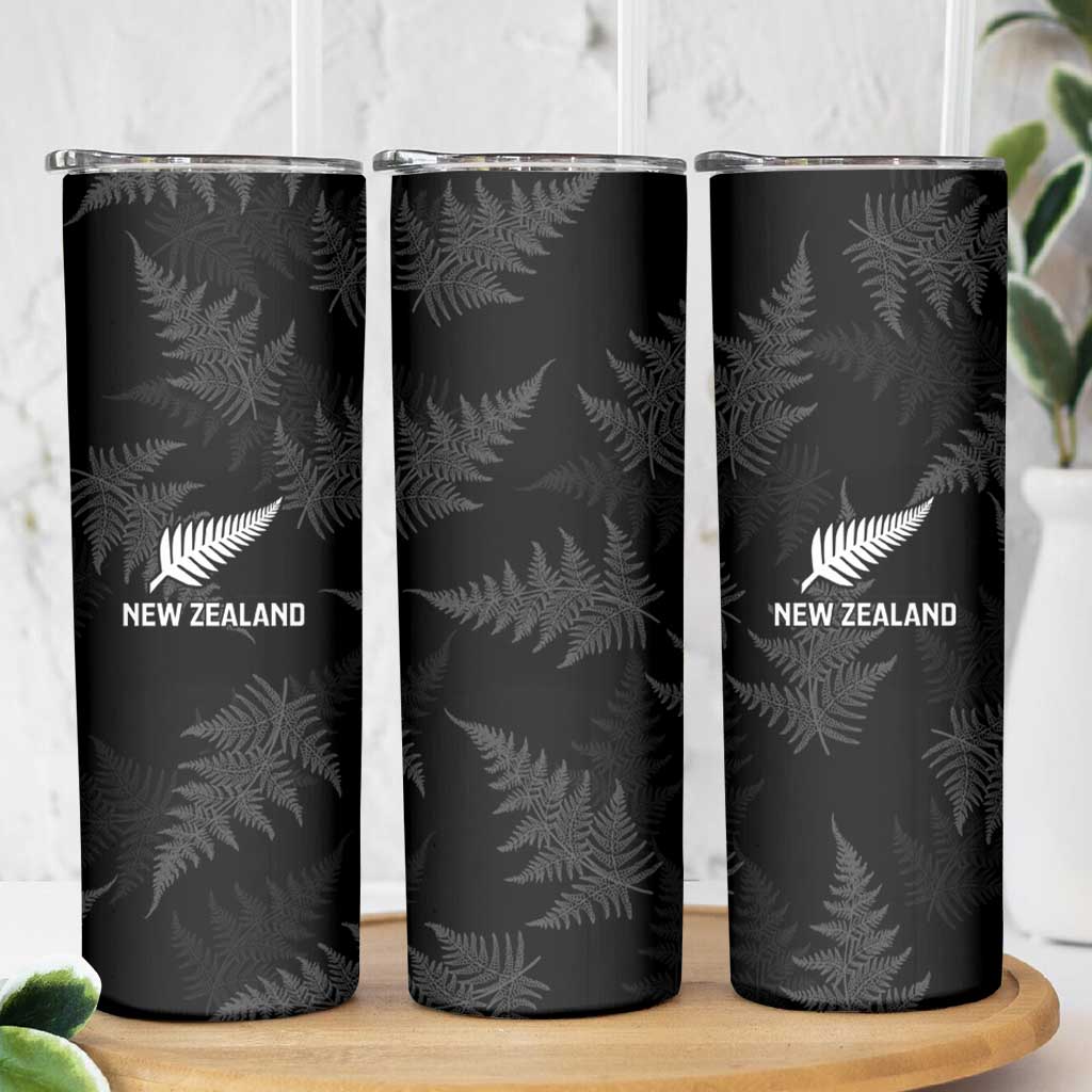 New Zealand Silver Fern Rugby Skinny Tumbler Go Aotearoa Champions World Cup LT14 - Polynesian Pride