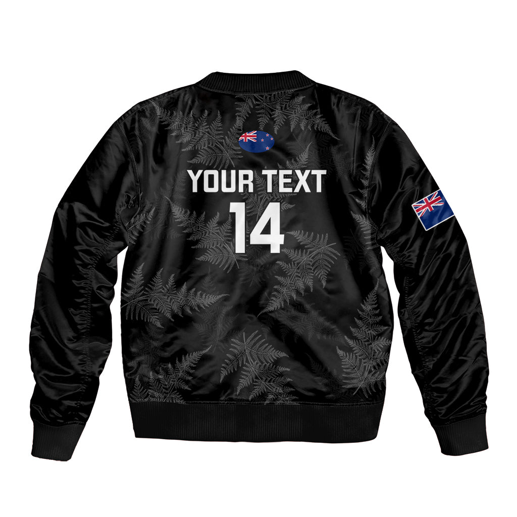 Custom New Zealand Silver Fern Rugby Bomber Jacket 2023 Go Aotearoa Champions World Cup LT14 - Polynesian Pride