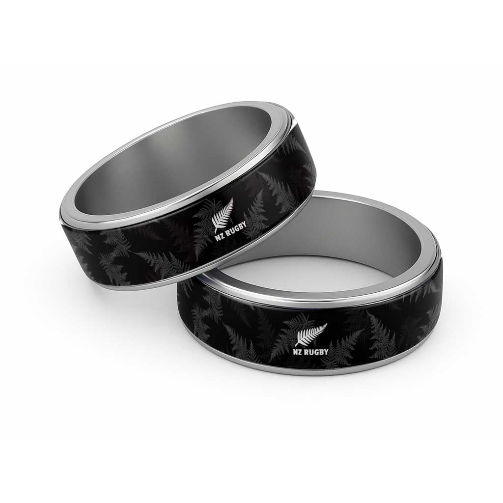 New Zealand Silver Fern Rugby Classic Ring Go Aotearoa Champions - Polynesian Pride