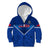 Samoa Rugby Kid Hoodie 2023 Go Manu Samoa LT14 Zip Hoodie Blue - Polynesian Pride