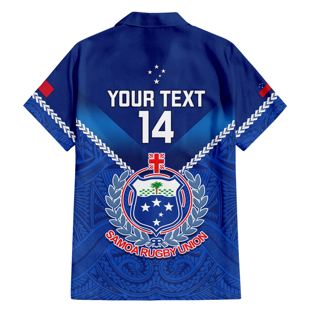 Custom Samoa Rugby Family Matching Off Shoulder Long Sleeve Dress and Hawaiian Shirt 2023 Go Manu Samoa LT14 - Polynesian Pride