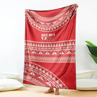 Mate Ma'a Tonga 2026 Rugby Blanket Go Champions Tongan Ngatu Pattern LT14 - Polynesian Pride