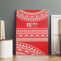 Mate Ma'a Tonga 2026 Rugby Canvas Wall Art Go Champions Tongan Ngatu Pattern LT14 - Polynesian Pride