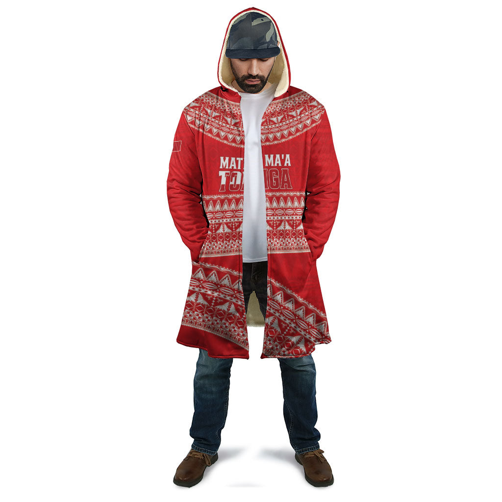 Mate Ma'a Tonga 2026 Rugby Custom Cloak Go Champions Tongan Ngatu Pattern LT14 - Polynesian Pride
