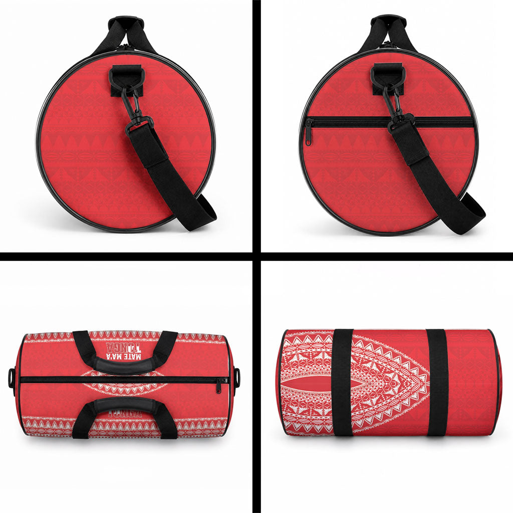 Mate Ma'a Tonga 2026 Rugby Duffle Bag Go Champions Tongan Ngatu Pattern LT14 - Polynesian Pride