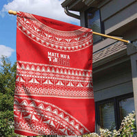 Mate Ma'a Tonga 2026 Rugby Garden Flag Go Champions Tongan Ngatu Pattern LT14 - Polynesian Pride
