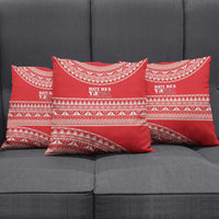 Mate Ma'a Tonga 2026 Rugby Pillow Cover Go Champions Tongan Ngatu Pattern LT14 - Polynesian Pride