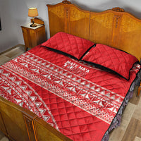 Mate Ma'a Tonga 2026 Rugby Quilt Bed Set Go Champions Tongan Ngatu Pattern LT14 - Polynesian Pride
