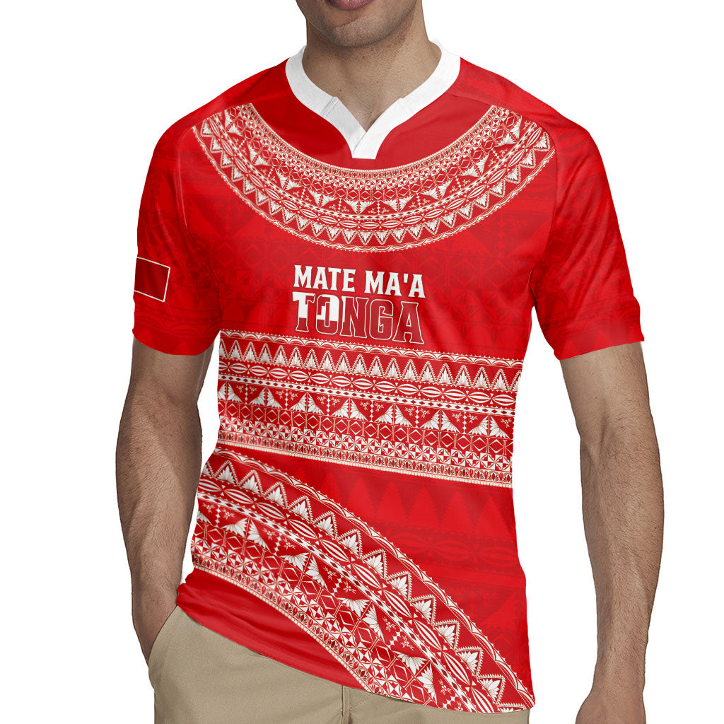 Mate Ma'a Tonga 2026 Rugby Custom Rugby Jersey Go Champions Tongan Ngatu Pattern LT14 - Polynesian Pride