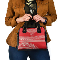 Mate Ma'a Tonga 2026 Rugby Shoulder Handbag Go Champions Tongan Ngatu Pattern LT14 - Polynesian Pride