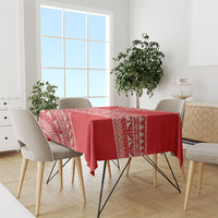 Mate Ma'a Tonga 2026 Rugby Tablecloth Go Champions Tongan Ngatu Pattern LT14 - Polynesian Pride