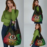 Personalised Vanuatu Family Day Grocery Bag Happy 26 December Vanuatuan Pig Tusk LT14 - Polynesian Pride