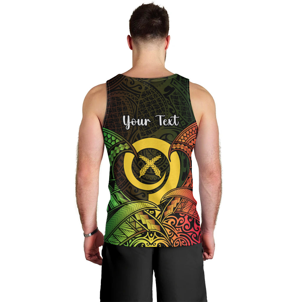 Personalised Vanuatu Family Day Men Tank Top Happy 26 December Vanuatuan Pig Tusk LT14 - Polynesian Pride