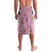 Pink Palaka Hawaii Mele Kalikimaka Lavalava Ohia Lehua Shell Leis Funny Gingerbread Santa - Polynesian Pride