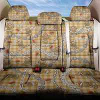 Gold Palaka Hawaii Mele Kalikimaka Back Car Seat Cover Ohia Lehua Shell Leis Funny Gingerbread Santa LT14 One Size Gold - Polynesian Pride