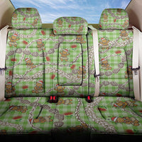 Green Palaka Hawaii Mele Kalikimaka Back Car Seat Cover Ohia Lehua Shell Leis Funny Gingerbread Santa LT14 One Size Green - Polynesian Pride
