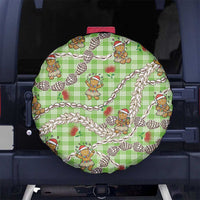 Green Palaka Hawaii Mele Kalikimaka Spare Tire Cover Ohia Lehua Shell Leis Funny Gingerbread Santa LT14 No hole Green - Polynesian Pride