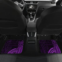 Purple Talofa Samoa Car Mats Samoan Kava Bowl Siapo Pattern LT14 - Polynesian Pride