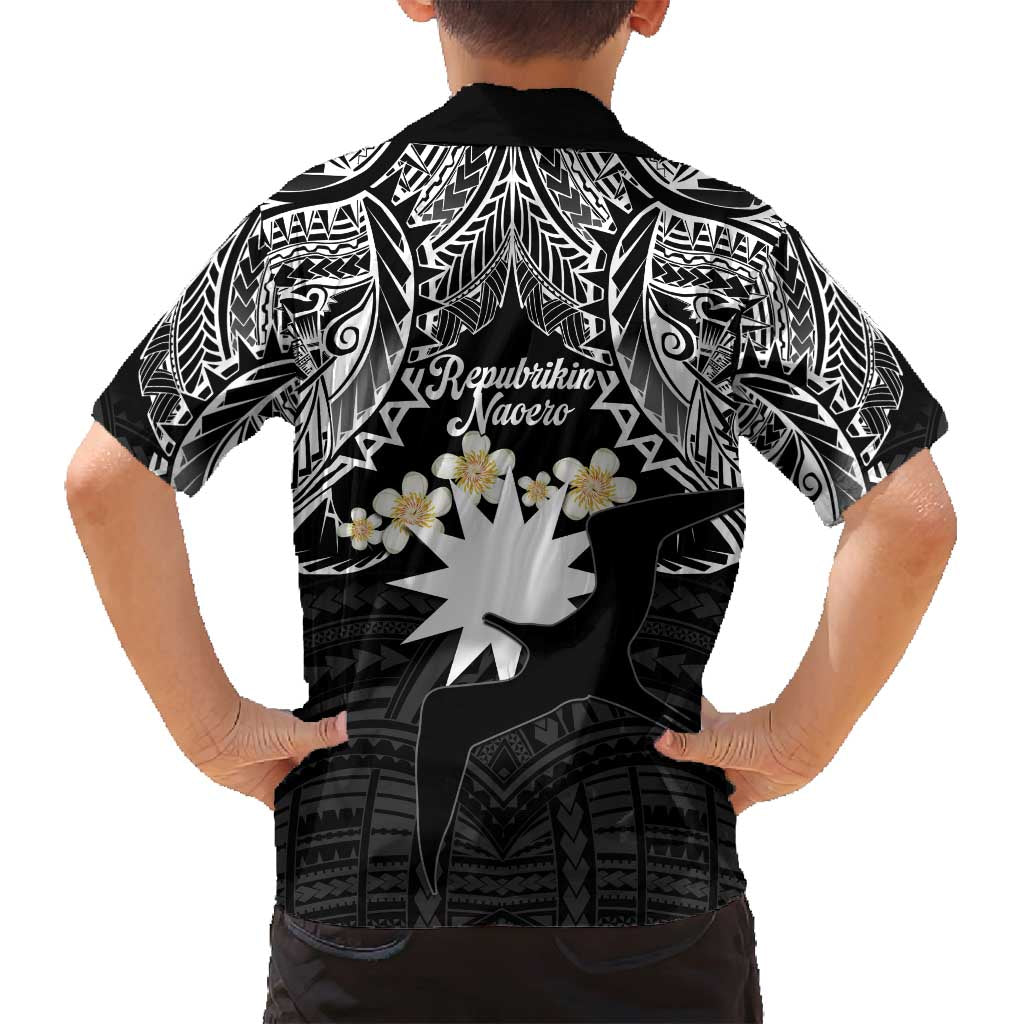Ekamowir Omo Nauru Family Matching Off Shoulder Maxi Dress and Hawaiian Shirt Naoero Twelve-pointed Star Polynesian Tattoo LT14 - Polynesian Pride