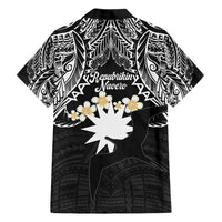Ekamowir Omo Nauru Family Matching Short Sleeve Bodycon Dress and Hawaiian Shirt Naoero Twelve-pointed Star Polynesian Tattoo LT14 - Polynesian Pride