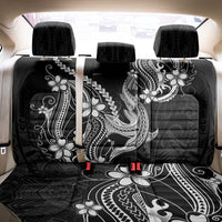 Black Aloha Hawaii Back Car Seat Cover Polynesian Shark Tattoo With Plumeria LT14 - Polynesian Pride