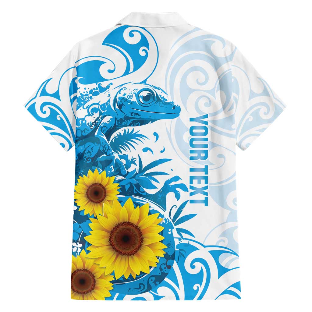 New Zealand Autism Awareness Month Hawaiian Shirt Takiwatanga Maori Lizard With Sunflower LT14 - Polynesian Pride