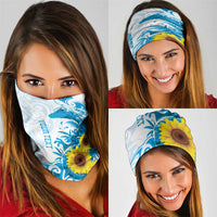 New Zealand Autism Awareness Month Neck Gaiter Takiwatanga Maori Lizard With Sunflower LT14 - Polynesian Pride