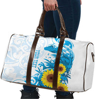 New Zealand Autism Awareness Month Travel Bag Takiwatanga Maori Lizard With Sunflower LT14 - Polynesian Pride