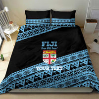 Fiji Rugby 2025 Custom Bedding Set Fijian Tapa Toso Viti Toso - Black LT14 - Polynesian Pride