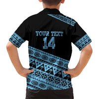 Fiji Rugby 2025 Custom Hawaiian Shirt Fijian Tapa Toso Viti Toso - Black LT14 - Polynesian Pride