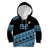 Fiji Rugby 2025 Custom Kid Hoodie Fijian Tapa Toso Viti Toso - Black