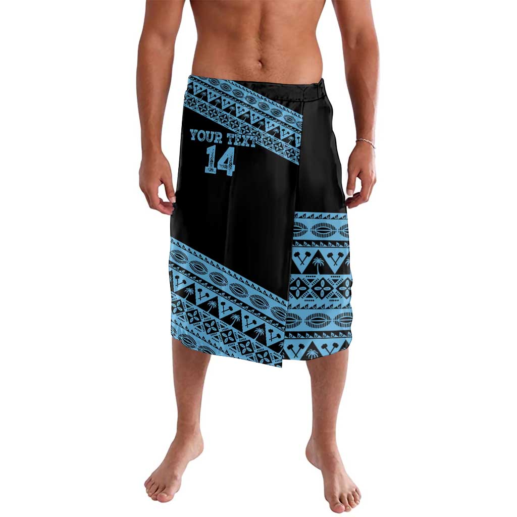 Fiji Rugby 2025 Custom Lavalava Fijian Tapa Toso Viti Toso - Black LT14 Black - Polynesian Pride