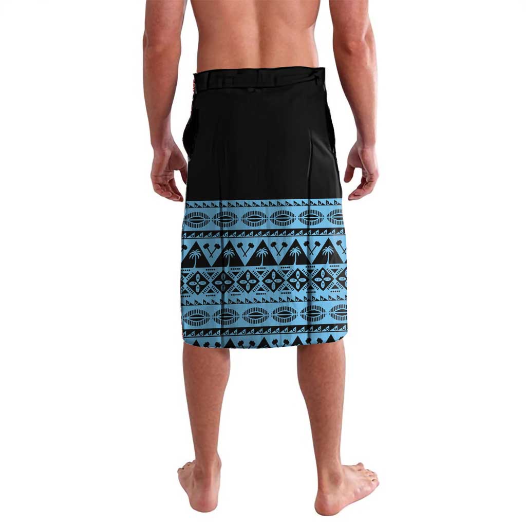 Fiji Rugby 2025 Custom Lavalava Fijian Tapa Toso Viti Toso - Black LT14 - Polynesian Pride