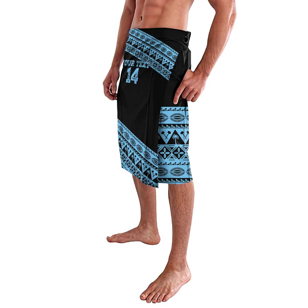 Fiji Rugby 2025 Custom Lavalava Fijian Tapa Toso Viti Toso - Black LT14 - Polynesian Pride
