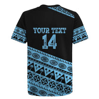 Fiji Rugby 2025 Custom Rugby Jersey Fijian Tapa Toso Viti Toso - Black LT14 - Polynesian Pride