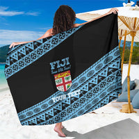 Fiji Rugby 2025 Custom Sarong Fijian Tapa Toso Viti Toso - Black LT14 One Size 44 x 66 inches Black - Polynesian Pride