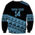 Fiji Rugby 2025 Custom Sweatshirt Fijian Tapa Toso Viti Toso - Black