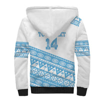 Fiji Rugby 2025 Custom Sherpa Hoodie Fijian Tapa Toso Viti Toso - White LT14 - Polynesian Pride