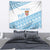 Fiji Rugby 2025 Custom Tapestry Fijian Tapa Toso Viti Toso - White