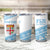 Fiji Rugby 2025 Custom Tumbler Cup Fijian Tapa Toso Viti Toso - White