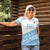 Fiji Rugby 2025 Custom Women Polo Shirt Fijian Tapa Toso Viti Toso - White