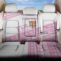 Fiji Rugby 2025 Custom Back Car Seat Cover Fijian Tapa Toso Viti Toso - Pink LT14 One Size Pink - Polynesian Pride