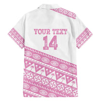 Fiji Rugby 2025 Custom Hawaiian Shirt Fijian Tapa Toso Viti Toso - Pink LT14 - Polynesian Pride
