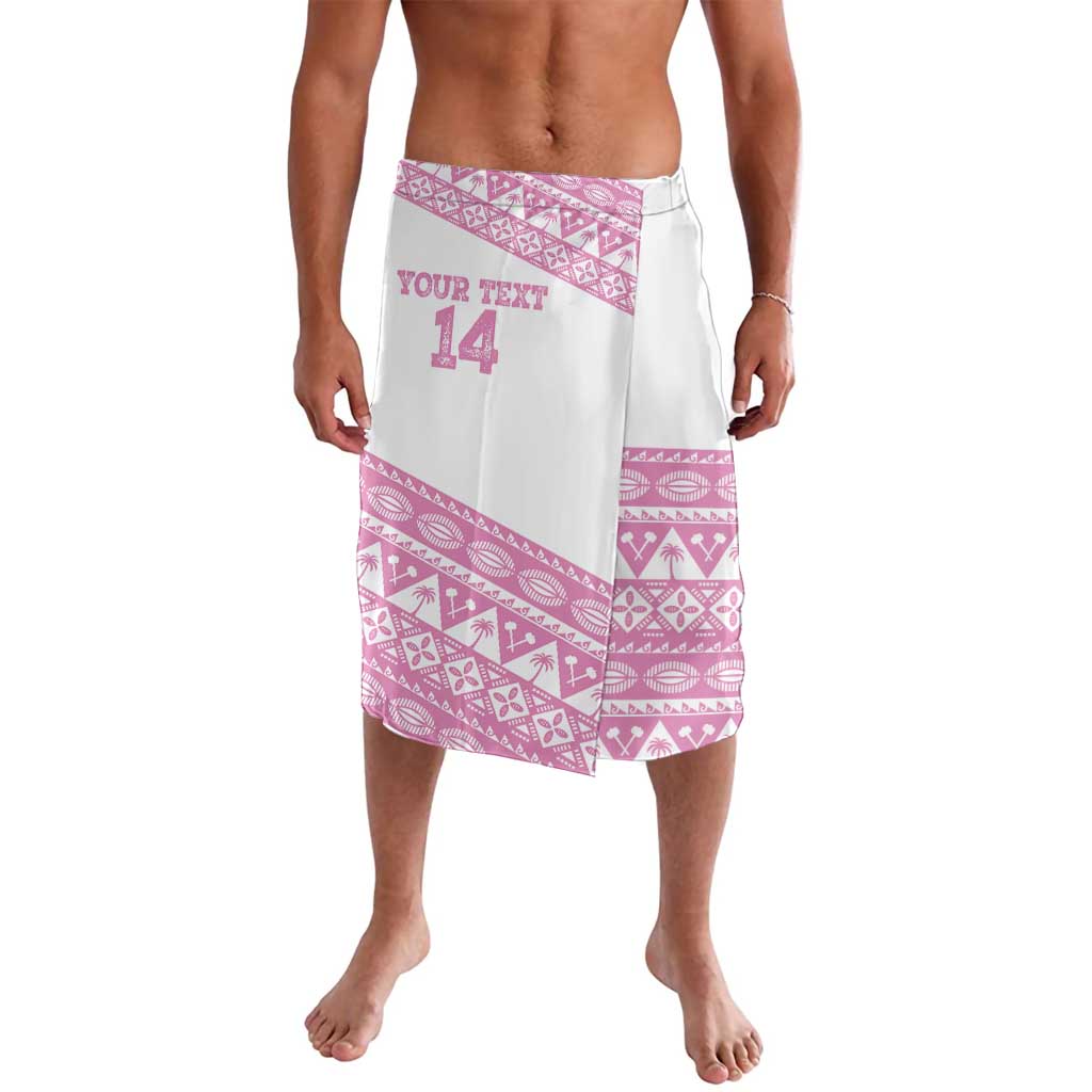 Fiji Rugby 2025 Custom Lavalava Fijian Tapa Toso Viti Toso - Pink LT14 Pink - Polynesian Pride