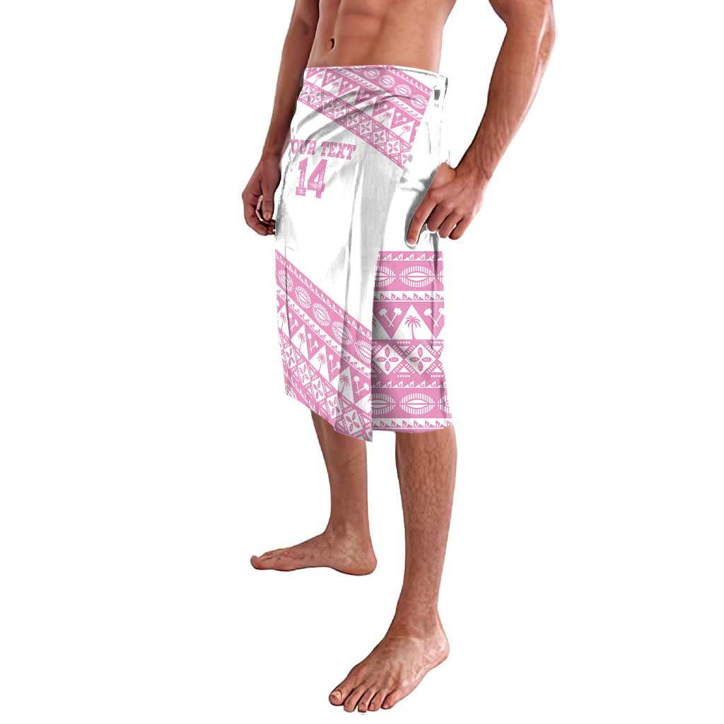 Fiji Rugby 2025 Custom Lavalava Fijian Tapa Toso Viti Toso - Pink LT14 - Polynesian Pride