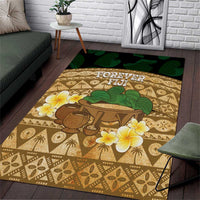 Bula Fiji Kava Bowl Area Rug Fijian Tapa Cloth Vintage Vibe LT14 Brown - Polynesian Pride