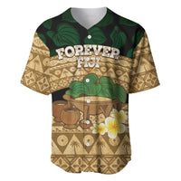Bula Fiji Kava Bowl Baseball Jersey Fijian Tapa Cloth Vintage Vibe LT14 Brown - Polynesian Pride